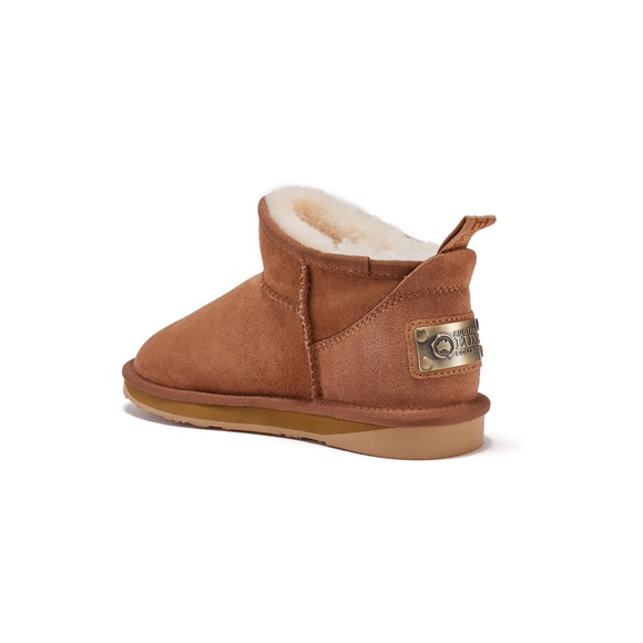 Australia Luxe Collective Shoes - Australia Luxe Winter COSY ULTRA SHORT CHESTNUT Shearling Sheepskin Suede UGG